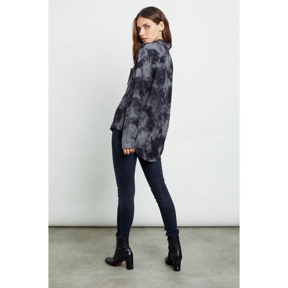 Rails Hunter - Charcoal Tie Dye Button Down - Picture 2 of 5
